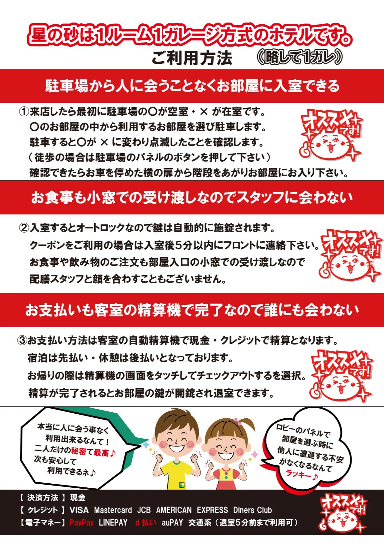 ガレージのご利用方法の詳細